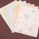 thumbnail image 4 of Bloc de papel para álbum de recortes de flores, 24 hojas, papel decorativo para manualidades florales, 4 of 5