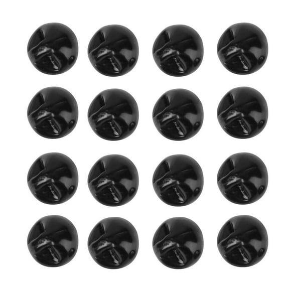 FESTFENDS Colorful Round Shape Pearl Buttons Resin Material 50Pcs 0.31In