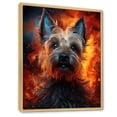 thumbnail image 2 of Designart "Spirited Scottish Terrier" Animals Dog Floater Framed Canvas Art Print, 2 of 5