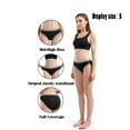 thumbnail image 5 of Yunleeb Cotton Panties for Women Mid-High Waisted Underwear Full Coverage Hipster Panties for Women (S~XL) Mix3 S, 5 of 8