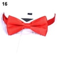 thumbnail image 2 of Naierhg New Arrival Men's Fashion Plain Bowtie Polyester Pre Tied Wedding Bow Tie Suits Tie, 2 of 8