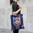 thumbnail image 4 of Patriotic Alaskan Malamute Celebrates 4th of July All Over Print 3D Canvas Tote Bag Alaska Mal Dog Lovers Gifts Reusable Handbag - 02009, 4 of 5