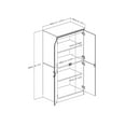 thumbnail image 4 of South Shore Morgan 4-Door Storage Cabinet, Multiple Finishes, 4 of 4