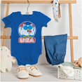 thumbnail image 3 of Tootsie Mr Owl USA American Patriot Romper Boys or Girls Infant Baby Brisco Brands 12M, 3 of 6
