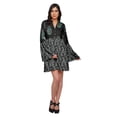 thumbnail image 2 of Moomaya Robe Courte Imprimée pour Femmes Tenue Décontractée Manches Évasées Vêtements d'Été, 2 of 6