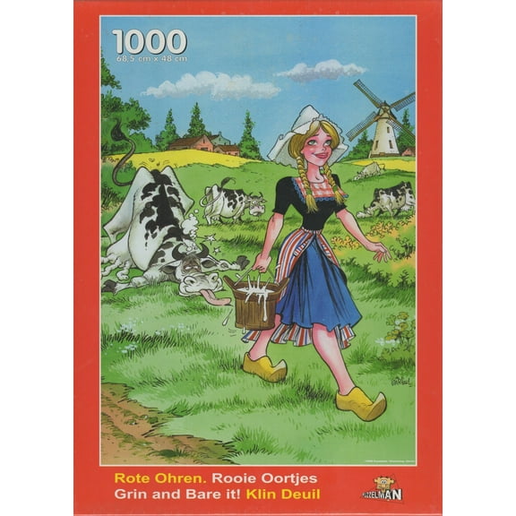 Puzzleman 1000 Piece Puzzle - Grin and Bare it!: Milkmaid