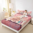 thumbnail image 3 of Erosebridal Cute Capybara Kid Bed Sheets, Blossoms Floral King Sheets, 4 Pieces, 3 of 5