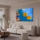 thumbnail image 3 of Póster de lienzo con diseño de peces y corales marinos, decoración de dormitorio, paisaje deportivo, decoración de oficina, regalo, estilo marco, 16 x 24 pulgadas (40 x 60 cm), 3 of 8