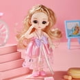thumbnail image 4 of Muñeca Princesa Conjunto Muñeca Niñas Juguete Vestir Muñeca Ajustable, 4 of 5
