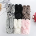 thumbnail image 5 of MasteelfCA Furry Phone Shell Bunny Ear Plush Cellphone Case Compatible with Moto G9 Play, 5 of 5