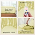 thumbnail image 4 of California Design Den, 100% Cotton, 3-Piece Twin XL Sheet Set, Buttery Yellow, 4 of 8