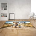 thumbnail image 2 of Welcome Fall Western Cowboy Yorkshire Terrier Enjoys Majestic Autumn Indoor Rug Yorkie Dog Lover Gifts Carpet Living Bed Room Sofa Home Decor - 01007, 2 of 5