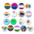 thumbnail image 1 of Lubelski Badge Sharp Pin Anti-Scratch Rust-proof Colorfast Collective Decoration LGBT Rainbow Flag Badge Souvenir Party Favor, 1 of 8
