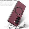 thumbnail image 2 of Magnetic Phone Case for Samsung Galaxy Z Fold5 5G Compatible with Magsafe, Military-Grade Shockproof Case with Built-in Magnet Circle for Samsung Galaxy Z Fold 5, MS Claret, 2 of 18