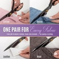 thumbnail image 6 of Professional 9 Inch Sewing Scissors for Fabric Cutting - Ultra Sharp, Heavy Duty Fabric Shears for Smooth, Precise Cuts on All Fabrics and Leather, for Tailors, Dressmakers, Crafters, and Artists, 6 of 7