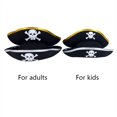thumbnail image 4 of Impresión Cráneo Niños/Adultos Sombrero Pirata Cosplay Gorra De Disfraz De Halloween Fiesta Rendimiento Capitán PropsPrint Adulto C, 4 of 4