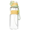 thumbnail image 3 of Sports Water Bottle with Mist Spray - 2-in-1 BPA-Free Drinking Bottle with Misting Function - Leak Proof Hydration Bottle for Gym - 1 Bottle - Yellow, 3 of 6