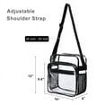 thumbnail image 2 of Bolso transparente de PVC, bolso cruzado portátil de viaje JM, 2 of 5
