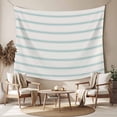 thumbnail image 2 of Turquoise Striped Tapestry for Bedroom Wall Hanging Tapestry, Farmhouse Pinstripes Geometric Color Ceiling Backdrop Tapestries Poster Blanket Wall Decor for Teens Room Living Room Dorm 59" x 90", 2 of 8
