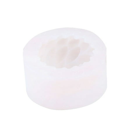

Sardfxul Floral Silicone Mold Candle Mold Non-stick Easy to De-mold for Making Plaster Candle Cake Fondant Decorations Jello