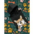 thumbnail image 3 of Japanese Style Corgi W Ramen Hoodie Men -Image by Shutterstock, Male 4X-Large, 3 of 4