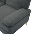 thumbnail image 6 of Aukfa 80" Sectional Sofa with Chaise for Living Room, Modern Lounge Couch, Pillow Top Arm, Dark Gray, 6 of 11