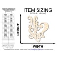 thumbnail image 2 of Unfinished He She Sign Shape | DIY Craft Cutout 24" / 1", 2 of 2
