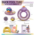 thumbnail image 3 of POZA inflatable Kids Adults Pool Float Tube, Vinyl Multicolor, 3 of 8
