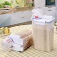 thumbnail image 3 of JShteea Contenedor Almacenamiento Arroz Caja Almacenamiento Alimentos Transparente Gran Capacidad Accesorios, 3 of 9