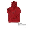 thumbnail image 2 of Adorable Chat Imprimé à Capuche Pull à Manches Longues à la Mode Pull pour Femme Dame (Taille S de Claret), 2 of 7