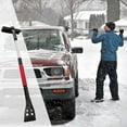 thumbnail image 2 of Vacemry under $5 3Pcs Snow Removal Brush, 3 in 1 Extendable Car Snow Brush and Ice Scraper, Rotating Head for Windshield and Roof Cleaning, Durable Plastic and Metal Construction, 2 of 7