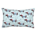 thumbnail image 1 of Fotbe Dachshund Dog Puppy Funda de Almohada Decorativa Estilo Occidental, Lujo en Algodón, Fundas para Almohadas King, Cojín Estampado para Decoración del Hogar-14"x20", 1 of 6