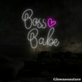 thumbnail image 4 of Glowneon Boss Babe Neon Sign, Boss Babe Led Light, Home Bar Decor, Party Decor, Bar Neon Sign, 4 of 5