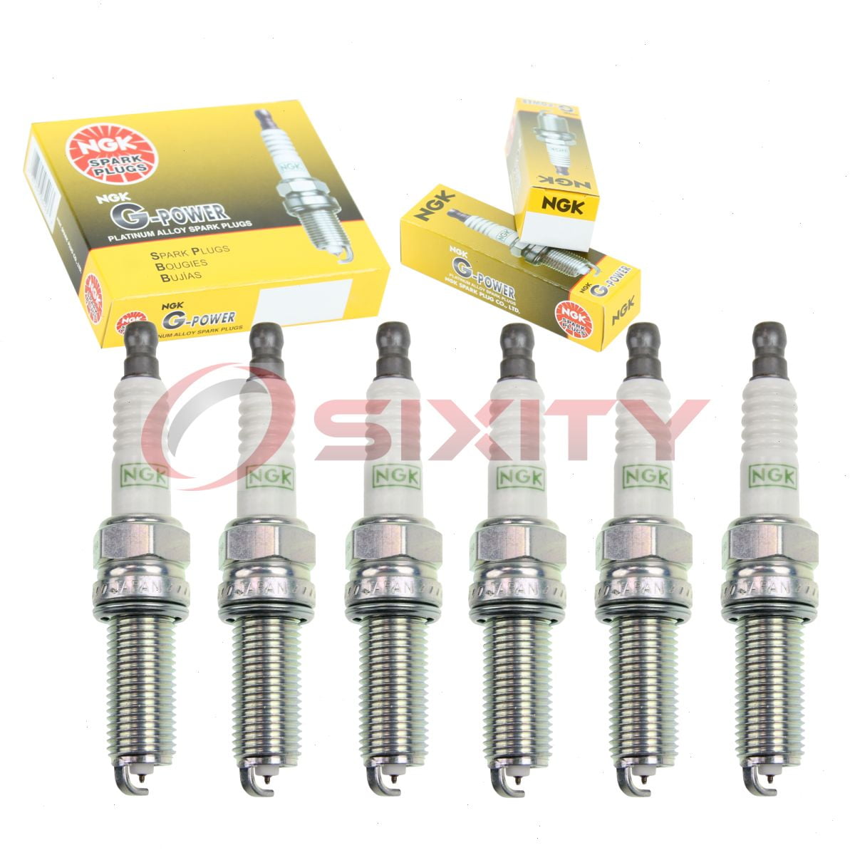 6 pc NGK 91874 Laser Iridium Spark Plugs for Ignition Wire