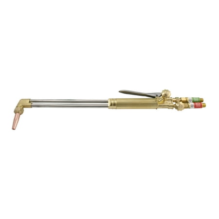 SÜA 21" Heavy Duty Straight Cutting Torch 90° Head - Compatible with Victor + Cutting Tip and Arrestors - (Acetylene)