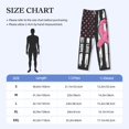 thumbnail image 4 of Picia Ribbon Breast Cancer Awareness Mens Soft Woven Cotton Elastic Waistband Sleep Pajama Pant Lounge Sleep Pant With Pockets And Drawstring-XX-Large, 4 of 9
