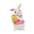 thumbnail image 3 of Figura de conejo de Pascua, adorno decorativo, estatua de conejo de primavera, escultura para amigo, niño y niña, regalo de cumpleaños, mesa, festival Conejo de huevo, 3 of 8