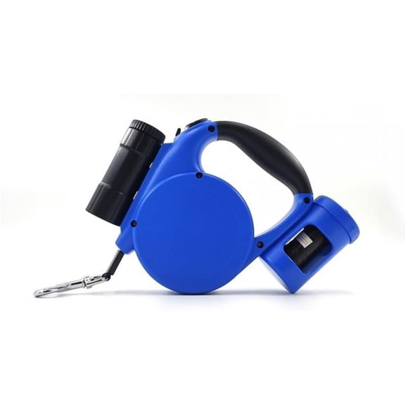 Retractable Dog Leash with Poop Bag Holder,360 ° Anti-Tangle,with LED Flashlight and Organizer,16ft Long Leash can be Put Away at The Touch of a Button,Suitable for Most of The Dogs