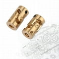 thumbnail image 4 of Universal Joint, U-joint, DIY Brass Shaft Joint, Universal Coupling, Professional Pack Of 2 Metal For Model Ships Model Cars, 4 of 8