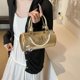 thumbnail image 5 of Bolso de hombro en forma de barril con correa de cadena para mujeres y niñas, 5 of 9