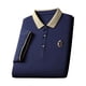 thumbnail image 1 of Camisa de hombre Yinane manga corta azul, 1 of 8