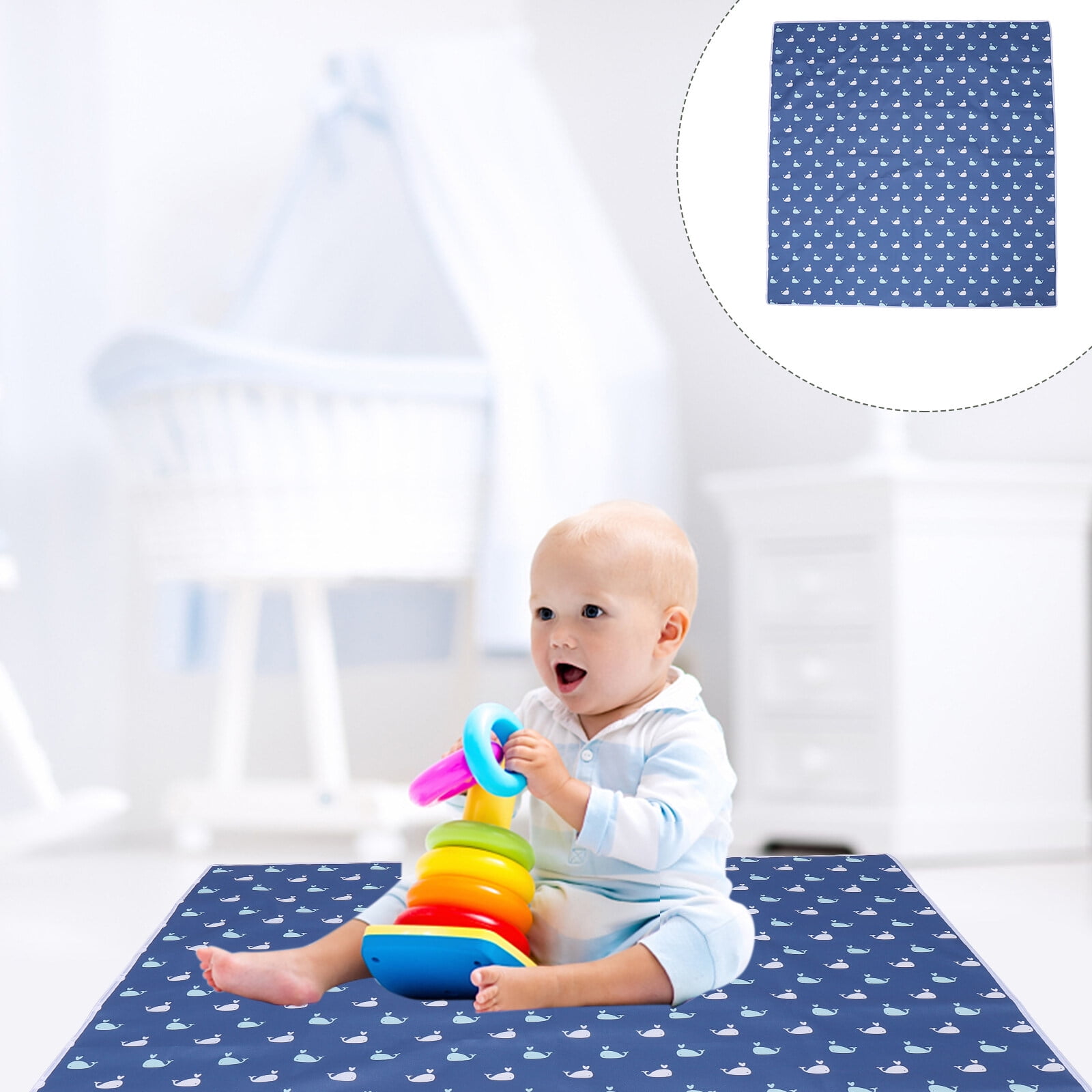 Waterproof Baby Splat Mat Food Catcher Floor Protector for Under