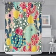 thumbnail image 2 of Boho Cactus Shower Curtain for Bathroom Green and Red Tropical Colorful Plant Shower Curtain with Hooks Waterproof Polyester Fabric Modern Artistic Decorative Shower Curtain, 36x72 Inch, 2 of 6