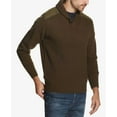 thumbnail image 3 of Weatherproof Vintage Mens Ribbed Toggle Shawl-Collar Sweater (Military Olive, S), 3 of 4