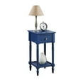 thumbnail image 3 of Pemberly Row Contemporary Square Accent Table in Blue Wood Finish, 3 of 6