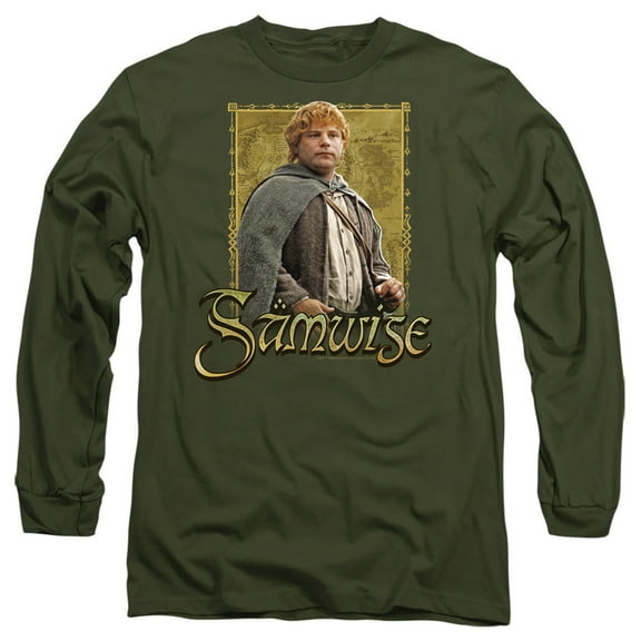 Lord of The Rings Samwise Unisex Adult Long-Sleeve T Shirt,Samwise, Medium