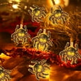thumbnail image 5 of Halloween String Lights, 16.4FT 50 LED Halloween Skull Spider Lights, Waterproof for Tree, Party, Haunted House, Fireplace, Garden, Window Decor, 5 of 5
