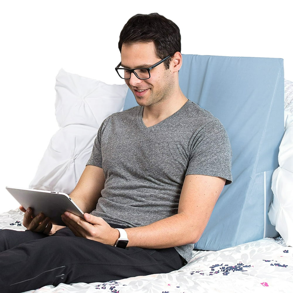 DMI Wedge Pillow to Support and Elevate Neck, Head and Back for Acid
