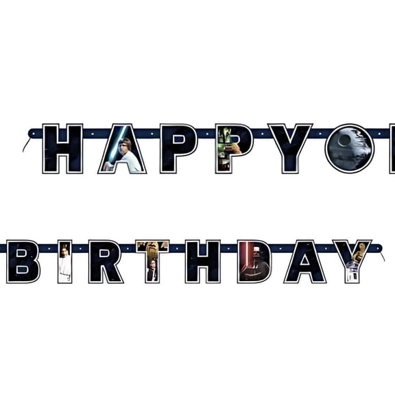 Star Wars Classic Jointed Banner  Multicolor Party Decoration for Themed Events and Celebrations