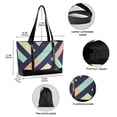 thumbnail image 2 of FORMRS Canvas Laptop Tote Bag for Women with 15.6" Computer Compartments Shoulder Handbag, Green Stripes, 2 of 7